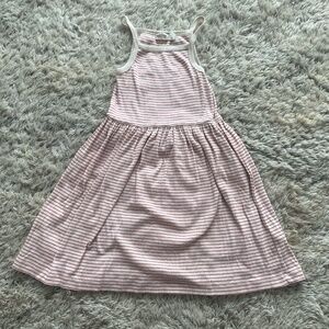 Striped Red & White Girl's Dress- MarMar